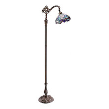 Dragonfly Leadlight Bridge Arm Tiffany Floor Lamp