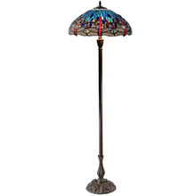 Blue Dragonfly Tiffany Floor Lamp