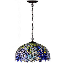 Blue Wisteria Tiffany-Style Pendant Light