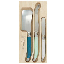 3 Piece St Tropez Laguiole Debutant Cheese Knife Set