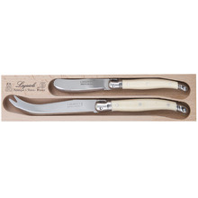 2 Piece Ivory Laguiole Debutant Cheese Knife Set