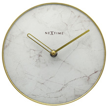 Marble NeXtime Glass Table Clock