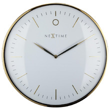 30cm White Glamour NeXtime Wall Clock