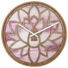 40cm Lotus Birchwood Wall Clock