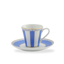 Carnivale Espresso 75ml Cup and Saucer Set in Dark Blue