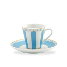 Carnivale Espresso 75ml Cup and Saucer Set in Light Blue