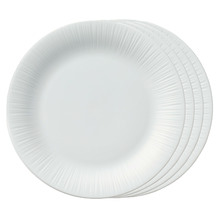 White Conifere 27.5cm Porcelain Plates (Set of 4)