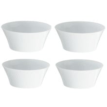 White Conifere Porcelain Cereal Bowls (Set of 4)