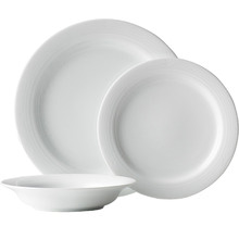 12 Piece Noritake White Arctic Porcelain Dinnerware Set