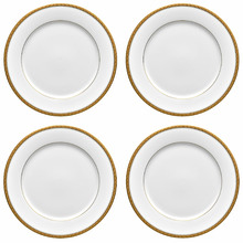 Gold Charlotta 27cm Dinner Plates (Set of 4)