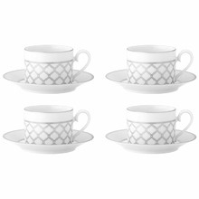 Eternal Palace 225ml Cups & Saucers (Set of 4)