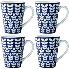Bluefjord 380ml Porcelain Mugs (Set of 4)