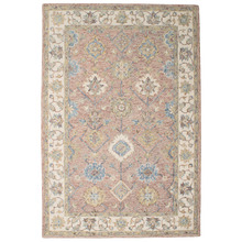 Blush Kashan Hand-Tufted Wool & Cotton Rug