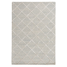 Grey Panama Diamonds Hand-Tufted Wool & Viscose Rug