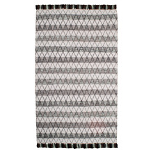 Grey Retreat Flat-Woven Cotton Rug