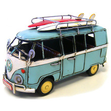 Kombi Van with Surfboards in Blue