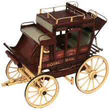 Brown Cobb & Co Coach Metal Ornament