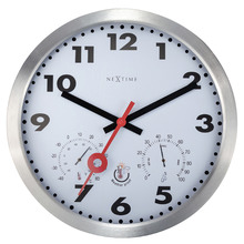 35cm White NeXtime Arabic Outdoor Wall Clock
