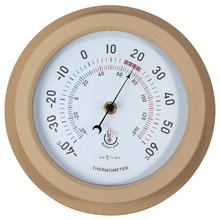 22cm Brown NeXtime Lily Outdoor Thermometer