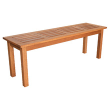 Jasper Shorea Wood Outdoor Dining Bench