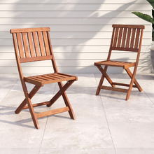 Yarra Shorea Wood Outdoor Folding Chairs (Set of 2)