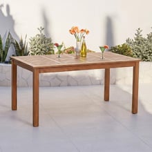 Jasper Shorea Wood Outdoor Dining Table