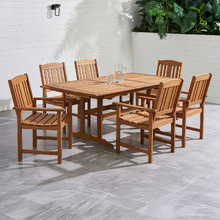6 Seater Jasper Outdoor Extendable Dining Table & Clyde Dining Chair Set