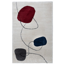 Multi-Coloured Bilbao Abstract Shag Rug