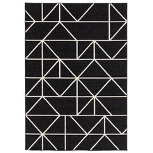 Black Tokyo Indoor/Outdoor Rug