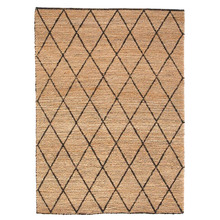 Natural & Black Kuta Jute Rug