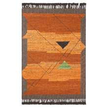 Chocolate Rust Autry Hand-Loomed Wool Rug