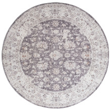 Grey Benita Round Rug