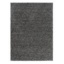 Charcoal Decker Power-Loomed Wool-Blend Rug