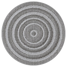 Grey Helmer Round Rug