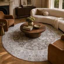 Dark Stone Benita Esprit Round Rug