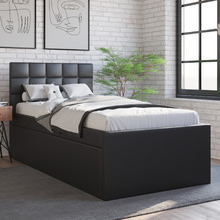 Amalfi Faux Leather King Single Bed with Trundle