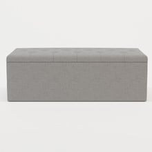 Oxford Velvet Storage Ottoman Bench
