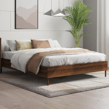 Walnut Versam Wooden Bed Base