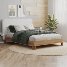 White Whinna Boucle Bed Frame
