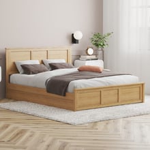 Kiara Pine Wood Gas Lift Storage Bed Frame