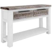 Atherton 2 Drawer Acacia Wood Console Table
