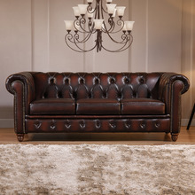 Alastair 3 Seater Leather Sofa