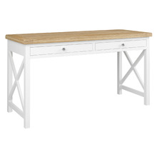Hudson 2 Drawer Acacia Wood Desk