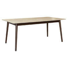 Meredith Travertine-Look Dining Table