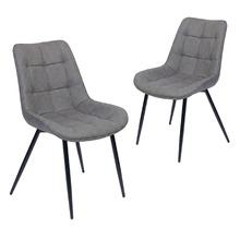 Larissa Faux Leather Dining Chairs (Set of 2)