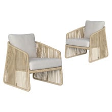 Avery Outdoor Lounge Chairs (Set of 2)