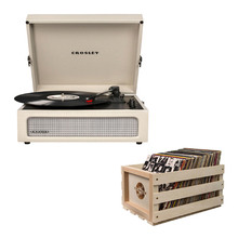 Crosley Voyager Bluetooth Portable Turntable with Storage Crate