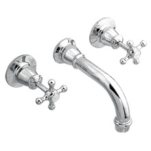 3 Piece Noosa Brass Bath Spout & Wall Mixer Set