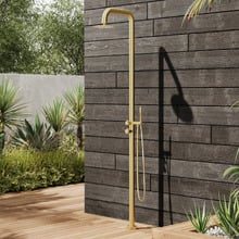 Elle 316 Outdoor Floor-Mounted Twin Shower