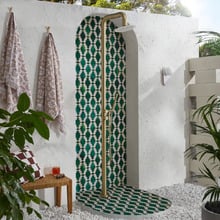 Elle 316 Outdoor Floor-Mounted Twin Shower